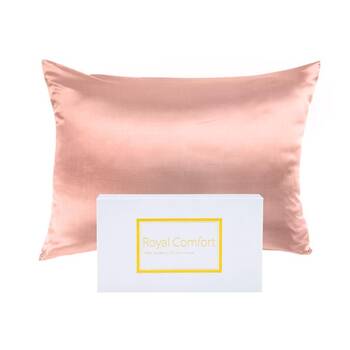 Royal Comfort Pure Silk Pillowcase Single Pack Pillow Case - Blush