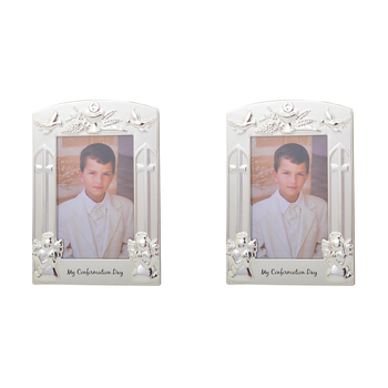 2PK Gibson Gifts My Confirmation 4x6'' Photo Frame Rectangle Silver