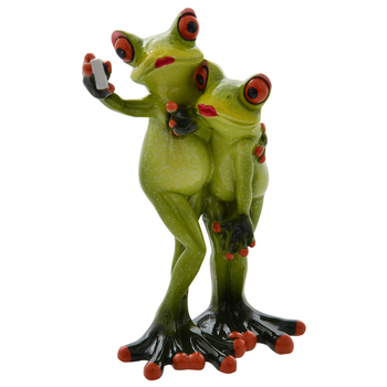 Gibson Gifts Funny Frog Selfie Figurine Home Decor 15x11cm