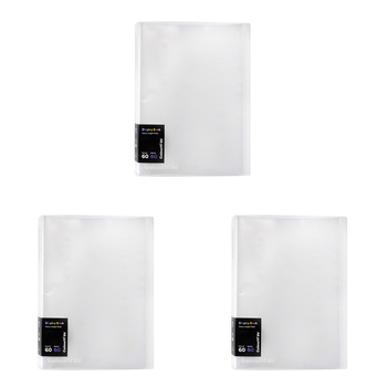 3PK Colourhide Display Book Fixed Document Holder Clear