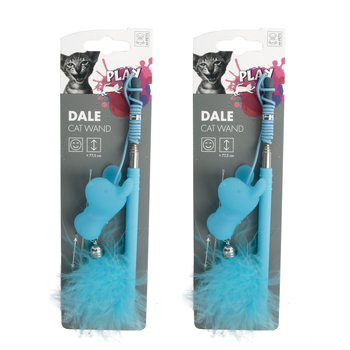 2x M-Pets 77cm Dale Cat/Kitten Pet Interactive Toy Wand