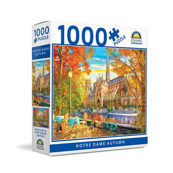 1000pc Crown Jigsaw Puzzle Notre Dame Autumn Educational Toy Kids 8y+