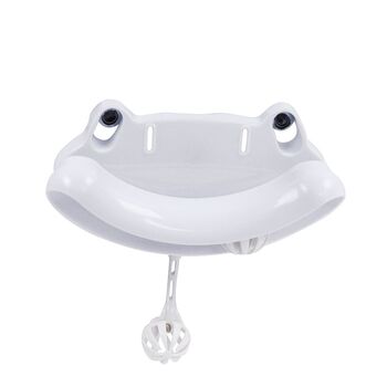 M-Pets Froggo Suction Cup Cat Play Toy w/ Bells White 18.5cm