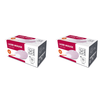 2x M-Pets 6cm Laser Mouse Cat/Kitten Pet Fun Exercise Toy