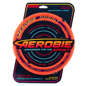 Aerobie Sprint Flying Ring Frisbee 10" Red 7y+