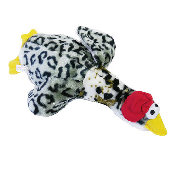 Rosewood Chubleez Quackers Plush Dog/Pet Toy Grey