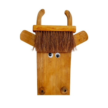 Brush Art 45cm Cow Outdoor Ornament Garden Large - Brown