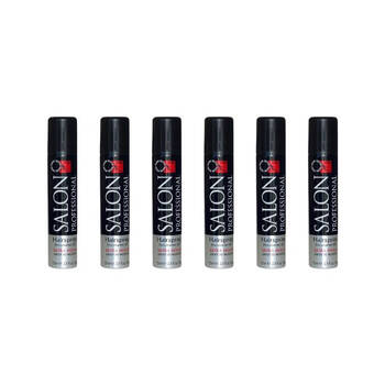 6PK Minuet Salon Professional Spray Extra Hold 75ml For All Hair Types