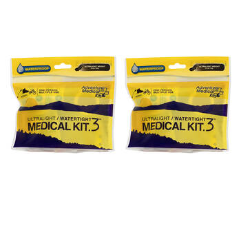 2PK AMK First Aid Kit Ultralight Watertight DryFlex Waterproof Pocket Size 35g