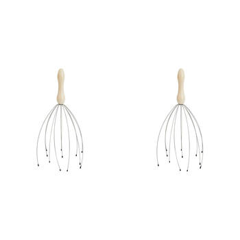 2PK Annabel Trends Feel Well Multi Prong Head Massager 23cm