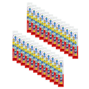 24PK Colgate Extra Soft Toothbrush Fun Suction Cup Minions Dental Care Assorted 6y+