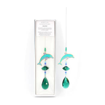 Gibson Gifts Spiritual Suncatcher Dolphin Display Decor