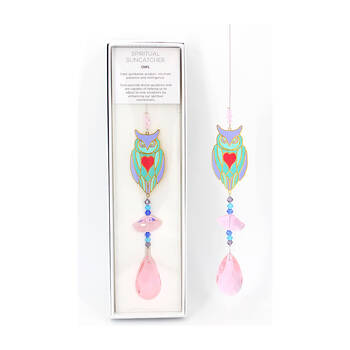 Gibson Gifts Spiritual Suncatcher Owl Display Decor