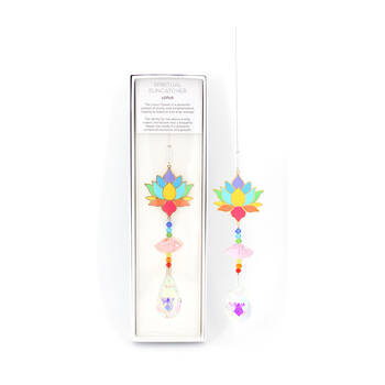 Gibson Gifts Spiritual Suncatcher Lotus Display Decor