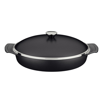 Tramontina Lyon Frying Pan with Lid 32cm/4.3L - Black