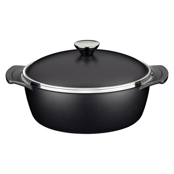 Tramontina Lyon Casserole Pan with Lid 30cm - Black