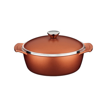 Tramontina Lyon Casserole Pan with Lid 24cm/6.8L - Gold
