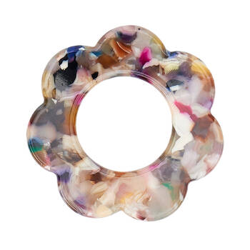 4pc Annabel Trends Napkin Rings Scallop Edge 6cm - Gemstone