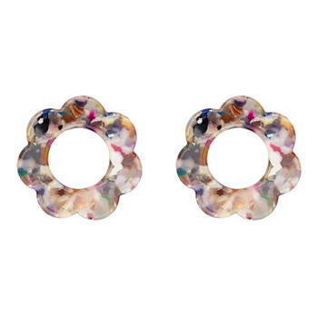 8pc Annabel Trends Napkin Rings Scallop Edge 6cm - Gemstone