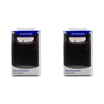 2x 5pc Manicare Travel Grooming Nail Care Kit Beauty Tools