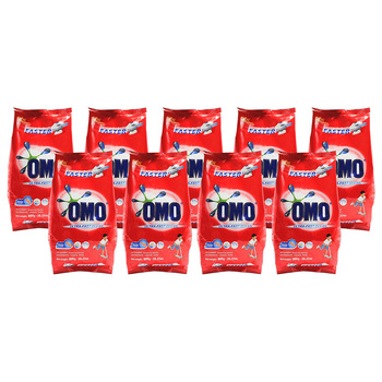 9PK Omo Laundry Detergent Powder Ultra Fast Clean Hand Wash + Top Loader 800g