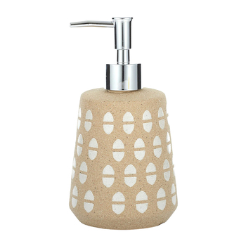 Casa Regalo Acorn Ceramic Soap Dispenser - Natural