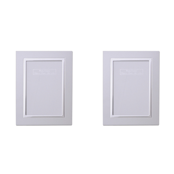 2PK Gibson Gifts Silver Trim Photo/Picture Frame 4x6" Rectangle