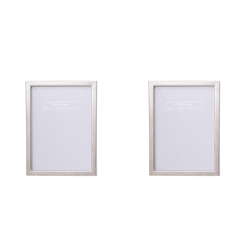 2PK Gibson Gifts Elegant Silver Photo/Picture Frame 5x7" Rectangle