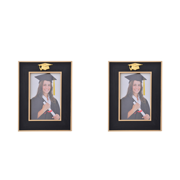 2PK Gibson Gifts Golden Graduation 4x6'' Photo Frame Rectangle