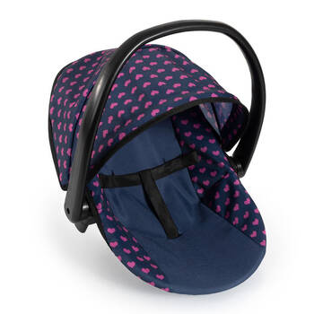 Bayer Car Doll Capsule Seat Carrier Pretend Play Kids Toy Pink & Black