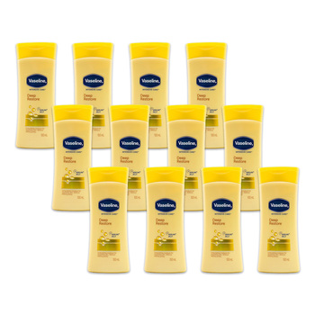 12PK Vaseline 100ml Intensive Care Deep Restore For Dry Skin