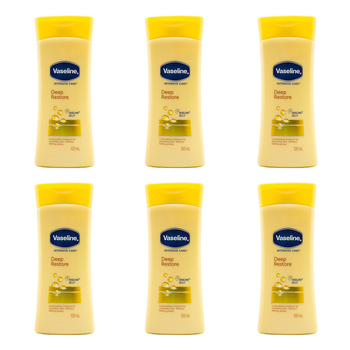 6PK Vaseline 100ml Intensive Care Deep Restore For Dry Skin