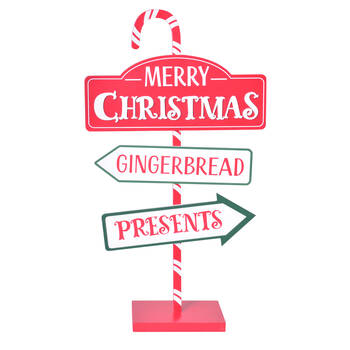 Gibson Gifts Merry Christmas Decoration Tabletop Sign Post 120x290x570mm