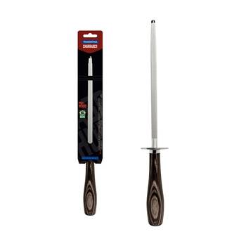 Tramontina Knife Sharpener Chrome Plated Carbon Steel w/Polywood Handle 20cm