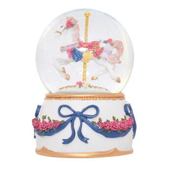 Gibson Gifts Musical Christmas Decoration Carousel Snow Globe 100x100x140mm