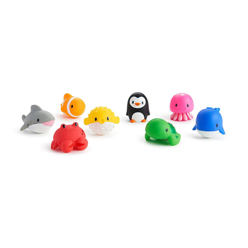 8pc Munchkin Ocean Baby Water Squirters Bath Toy 9m+