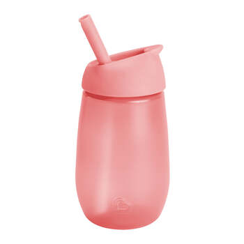 Munchkin 10oz Simple Clean Straw Sip Cup - Pink 12M+