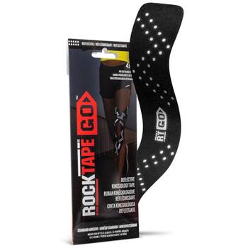 Rocktape Go Fast Reflective Kinesiology Tape Pre-Cut 10 Inch Black