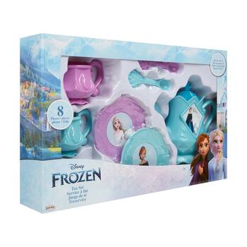 8pc Frozen Pretend Play Kids Tea Set Includes Cups, Saucers, Spoons, Kettle