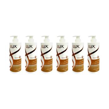 6PK Lux Shiny Repair Shampoo Pump Bottle 750ml For Dry Hair