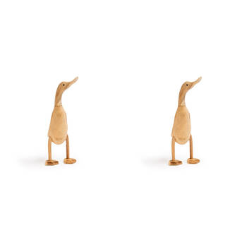 2PK Bamboo Duck Web Feet Home Decor Medium 43cm - Brown