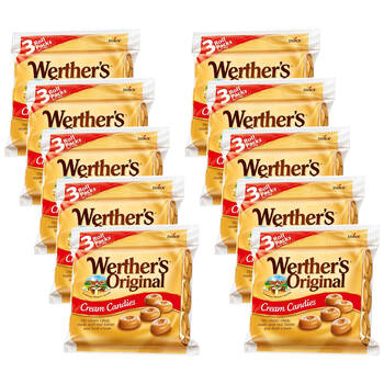 10x 3pc Werthers Werther's Original Cream Caramel Candies Lollies 150g