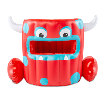 BigMouth Inc. Inflatable Monster Disc Toss Kids Outdoor Toy - Red