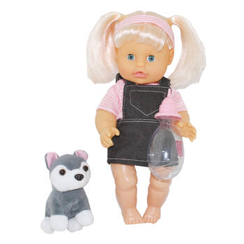 Bambolina 36cm Nena Doll with Dog Portable Playset Kids Pretend Play Toy