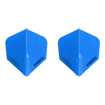 2x 3pc Robson Plus Dart Flights F Shape Accessory Set - Blue