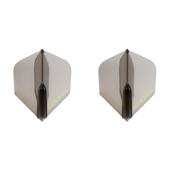 2x 3pc Robson Plus Dart Flights Standard Accessory Set - Black Crystal