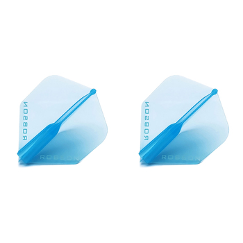 2x 3pc Robson Plus Dart Flights Standard Set - Blue Crystal