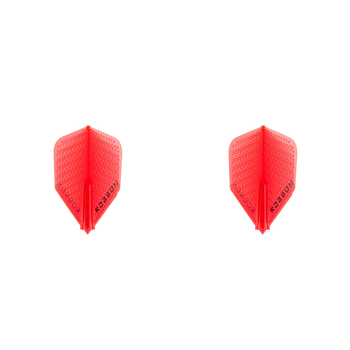 2PK Robson Dimpled Plus Dart Flight Standard Accessory - Red