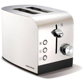 Morphy Richards 222051 White Accents 2 Slice Toast