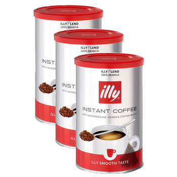 3PK Illy Blend Instant Smooth Coffee 95g